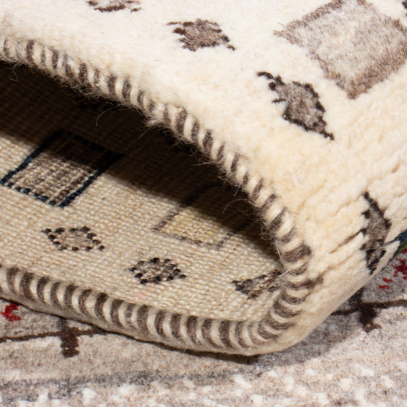 Dywan Gabbeh - Loribaft Perski - 134 x 86 cm - wielokolorowy