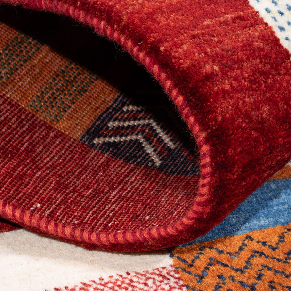 Dywan Gabbeh - Loribaft Perski - 138 x 83 cm - wielokolorowy