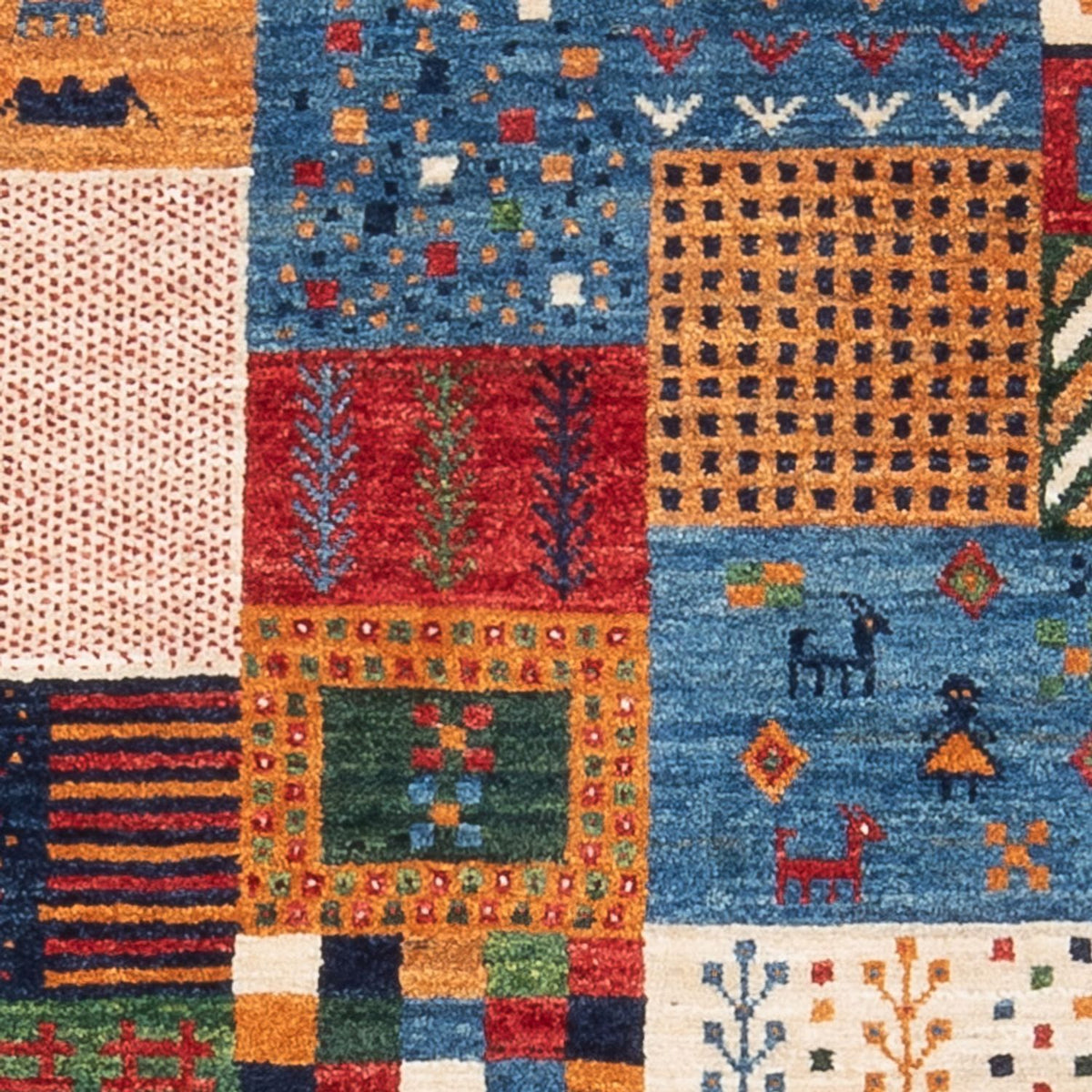 Dywan Gabbeh - Loribaft Perski - 130 x 82 cm - wielokolorowy