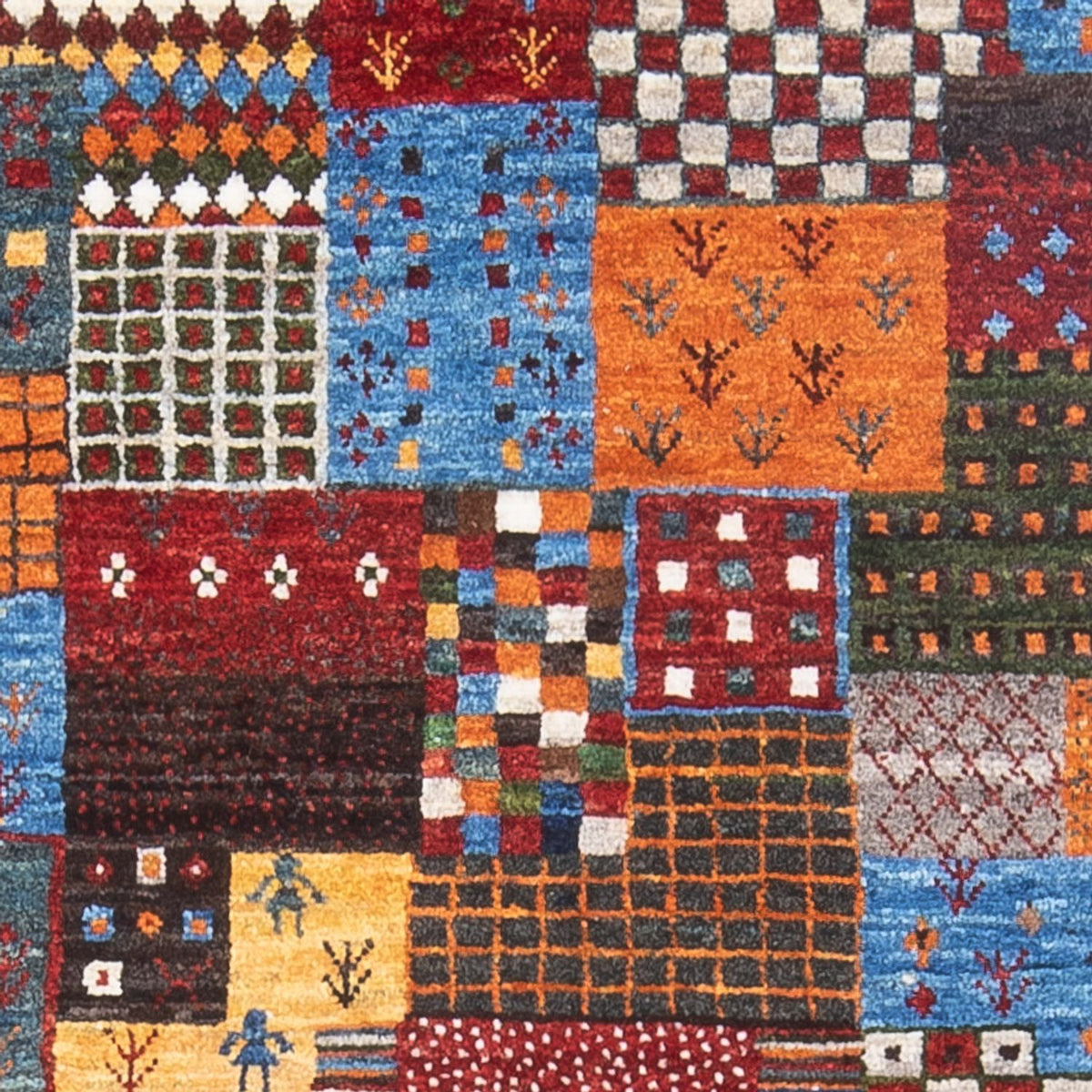 Dywan Gabbeh - Loribaft Perski - 135 x 80 cm - wielokolorowy