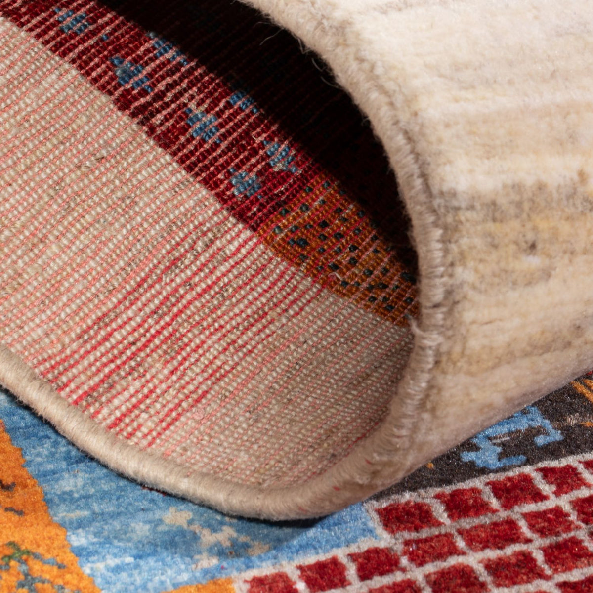 Dywan Gabbeh - Loribaft Perski - 135 x 80 cm - wielokolorowy