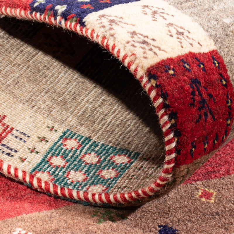 Dywan Gabbeh - Loribaft Perski - 122 x 83 cm - wielokolorowy