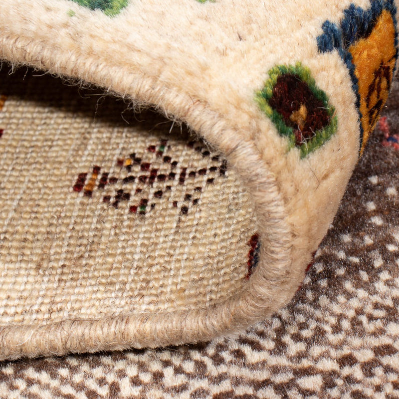 Dywan Gabbeh - Loribaft Perski - 123 x 86 cm - wielokolorowy