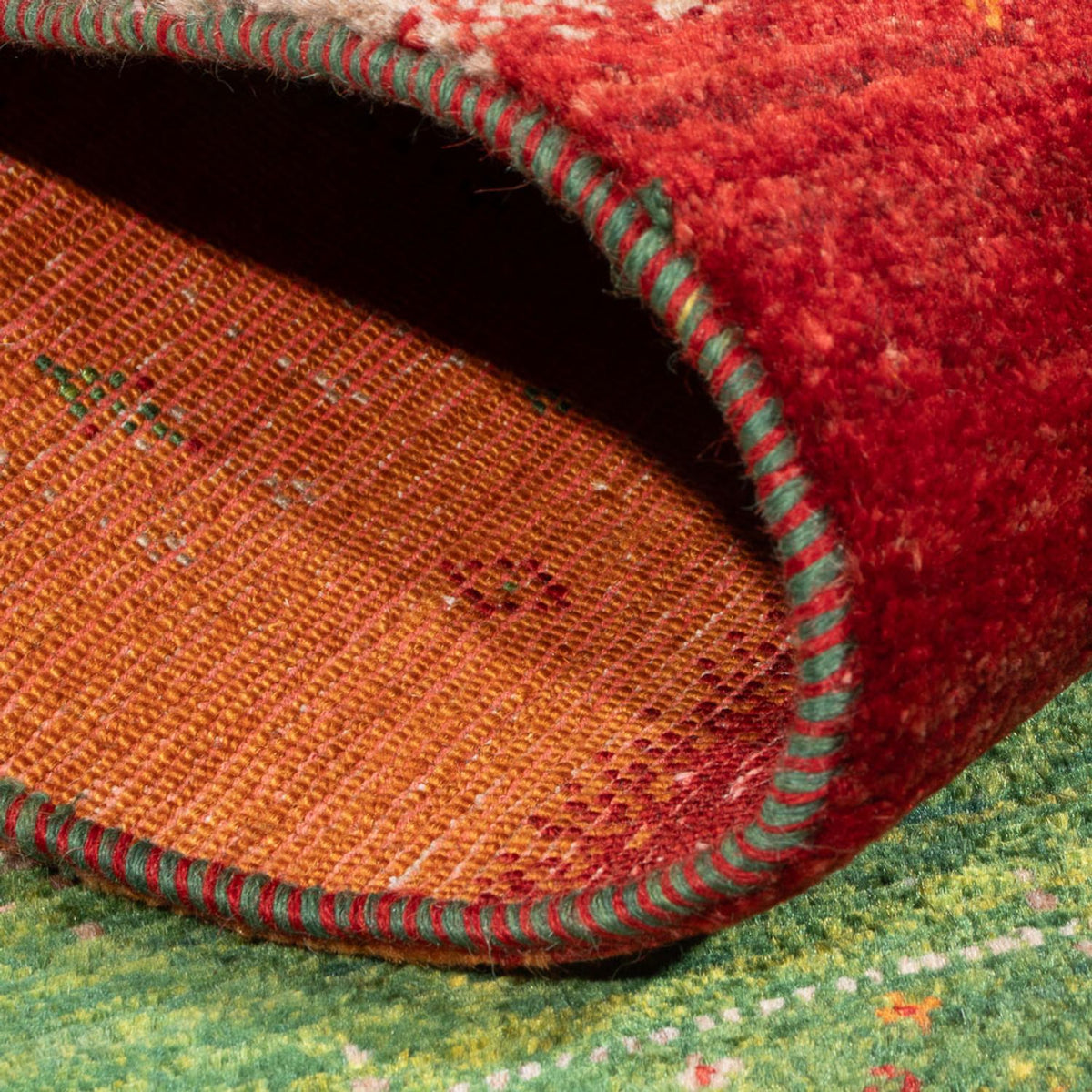 Dywan Gabbeh - Loribaft Perski - 135 x 85 cm - wielokolorowy