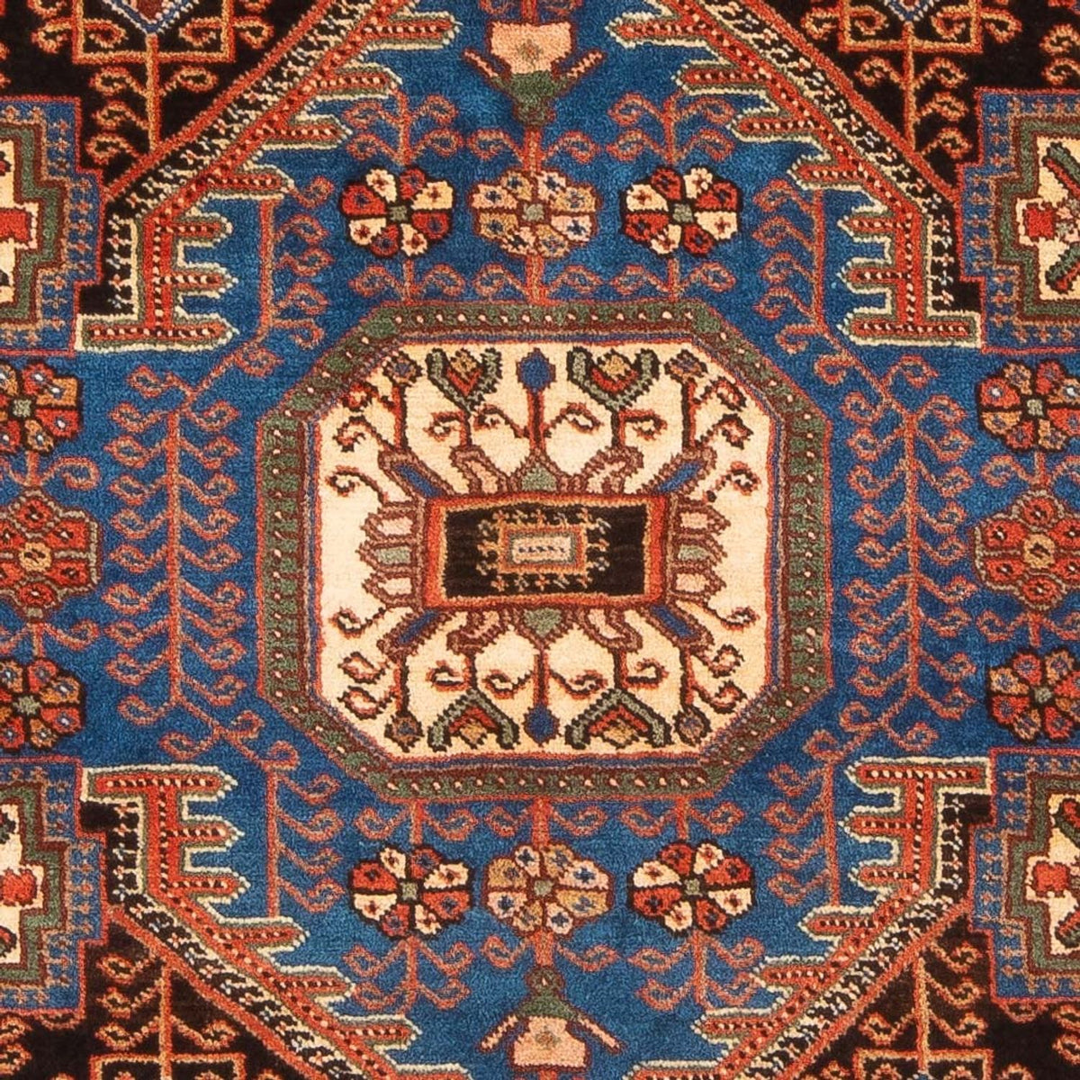 Perski dywan - Nomadyczny - 196 x 150 cm - niebieski