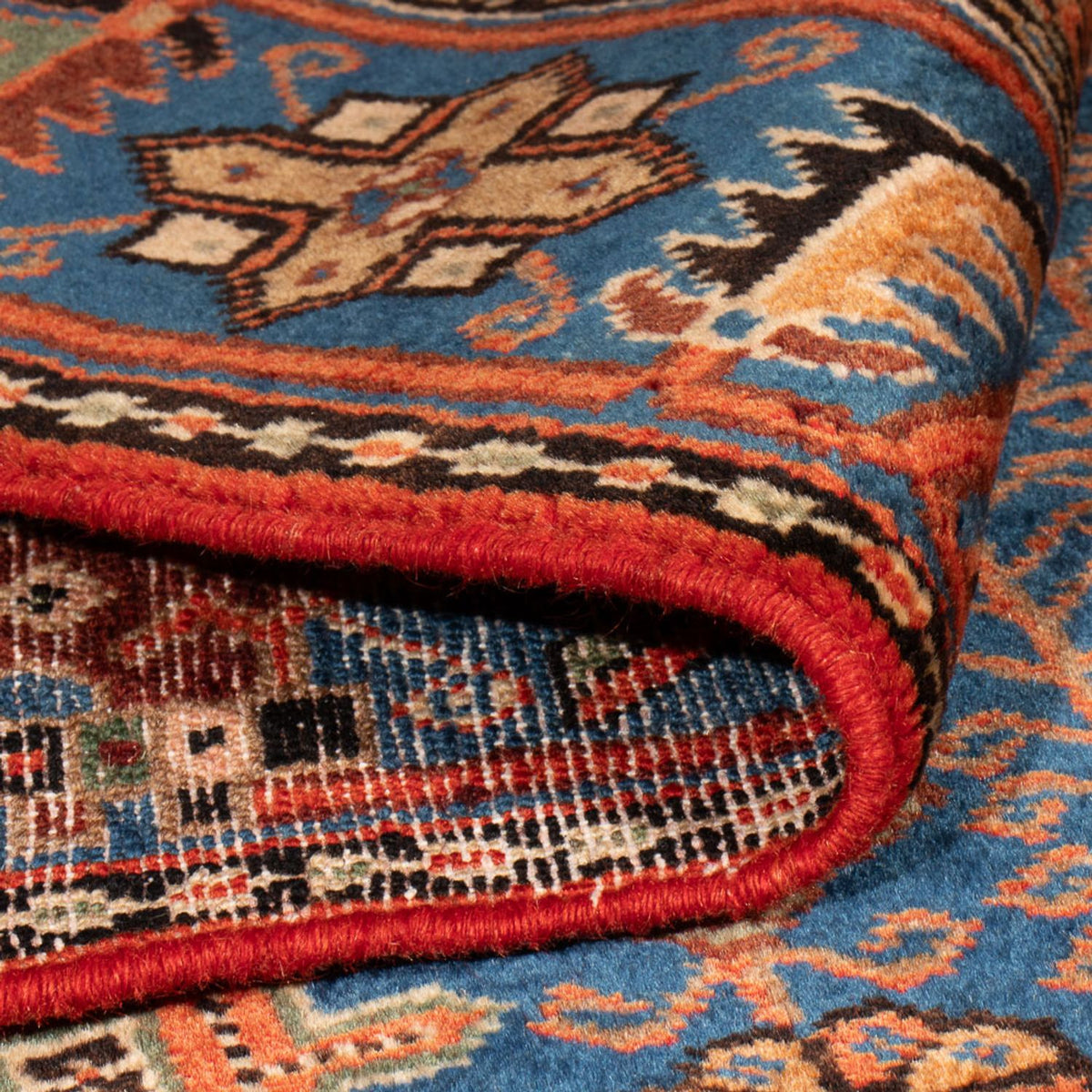 Perski dywan - Nomadyczny - 196 x 150 cm - niebieski