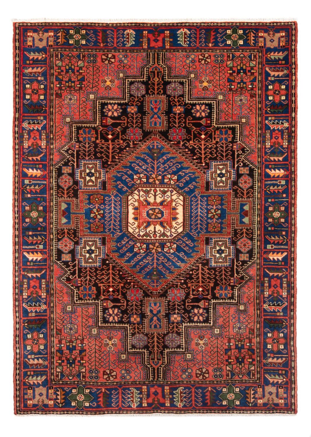 Perski dywan - Nomadyczny - 205 x 148 cm - niebieski