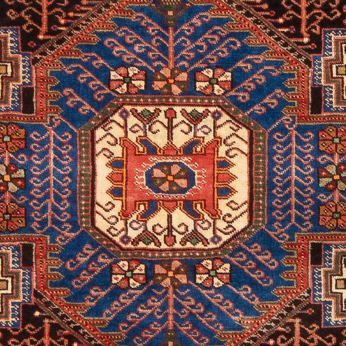 Perski dywan - Nomadyczny - 205 x 148 cm - niebieski