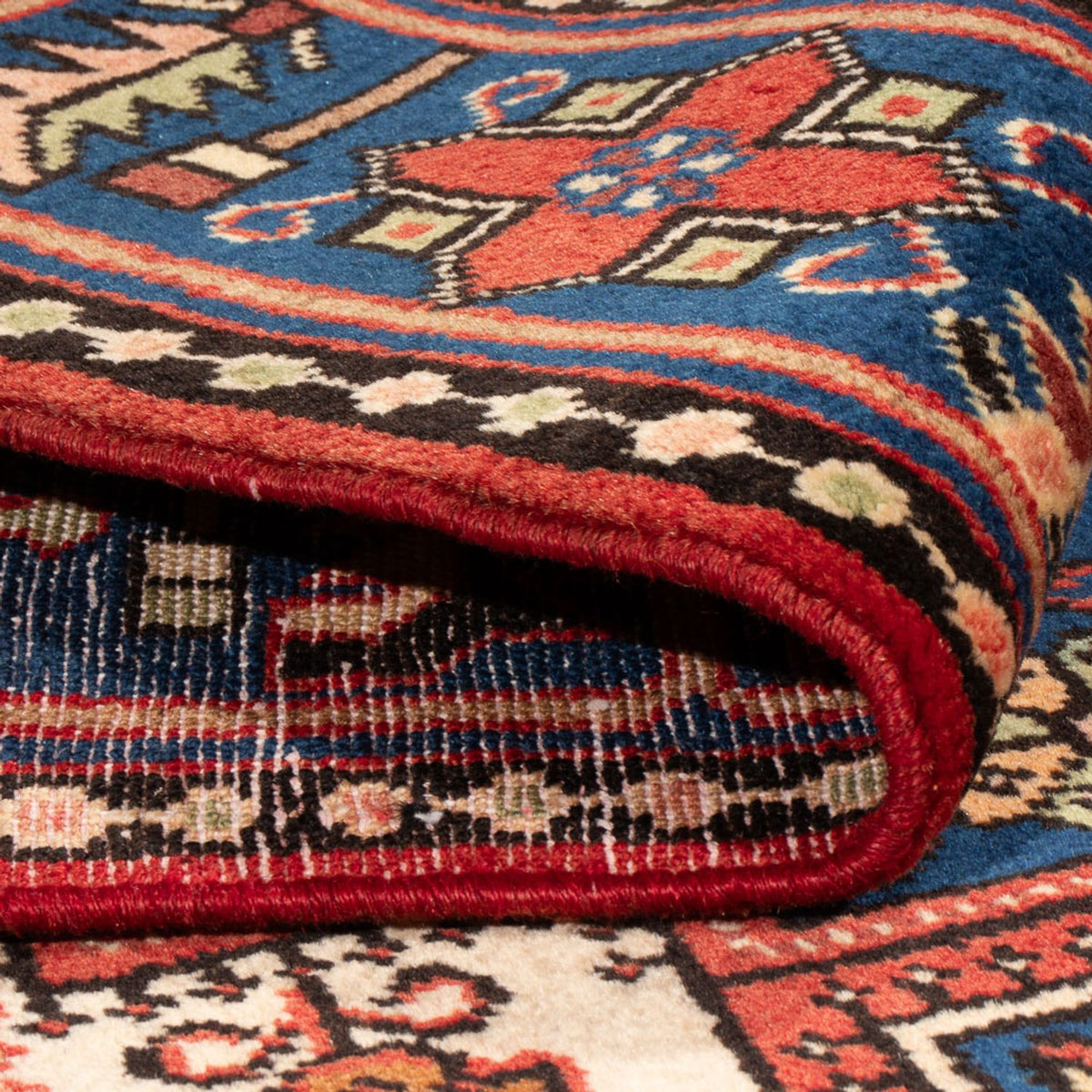 Perski dywan - Nomadyczny - 200 x 146 cm - niebieski