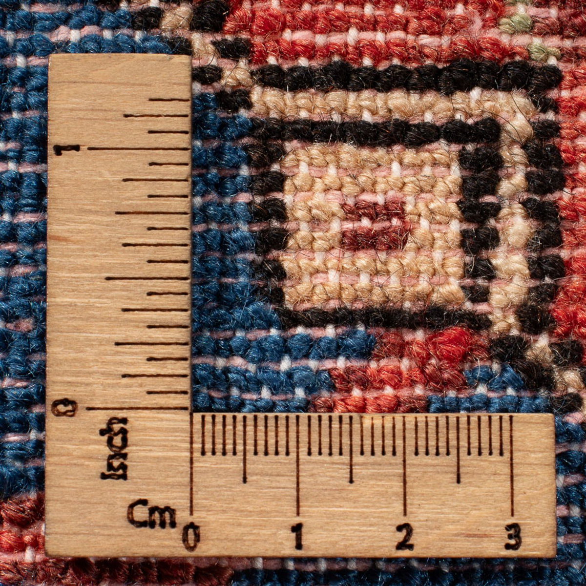 Perski dywan - Nomadyczny - 201 x 132 cm - czerwony