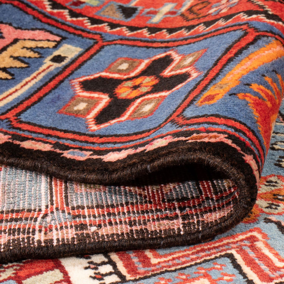 Perski dywan - Nomadyczny - 199 x 150 cm - niebieski