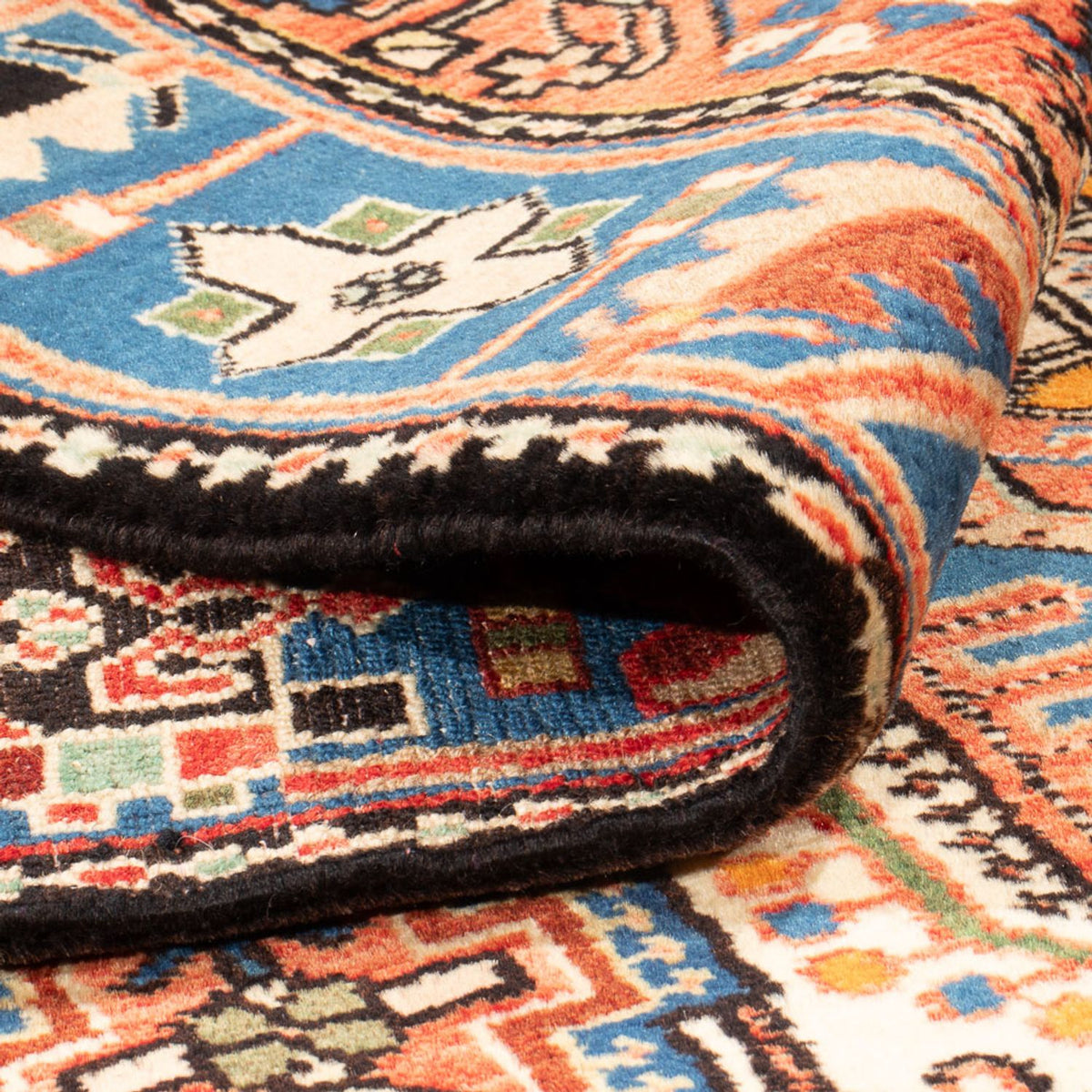 Perski dywan - Nomadyczny - 205 x 142 cm - niebieski