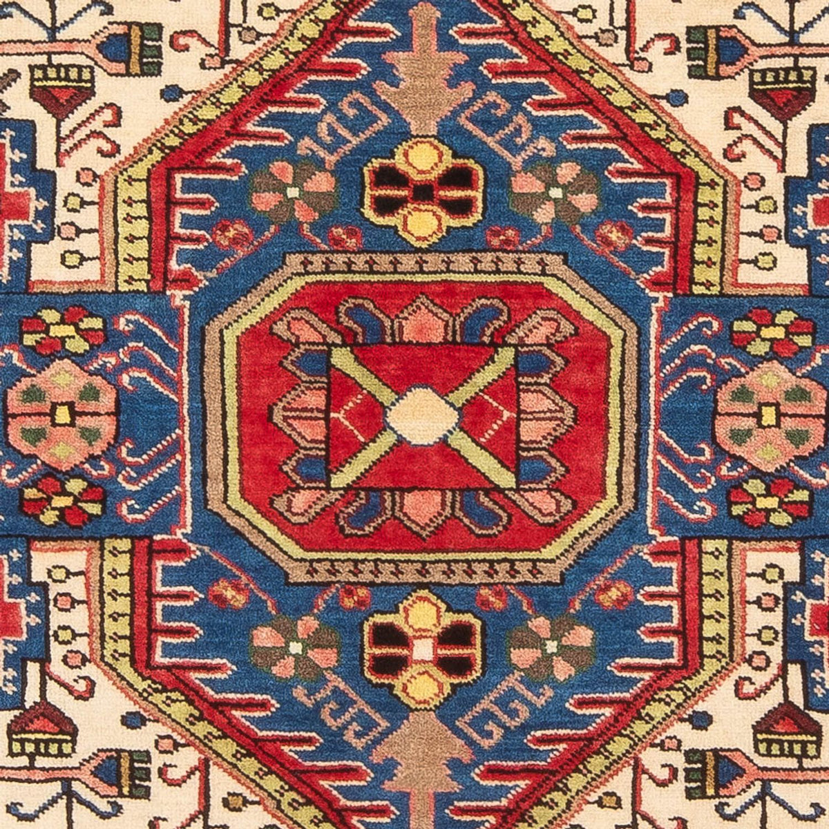 Perski dywan - Nomadyczny - 202 x 130 cm - niebieski