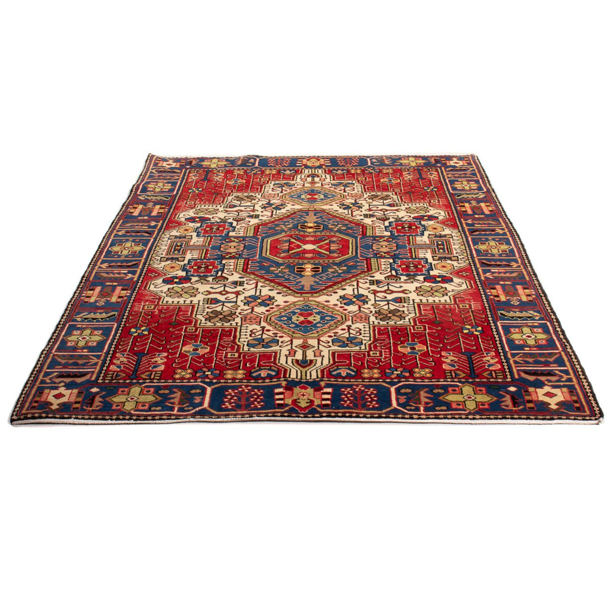 Perski dywan - Nomadyczny - 202 x 130 cm - niebieski