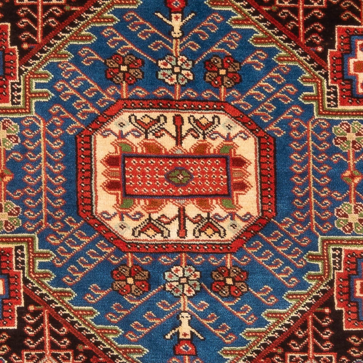 Perski dywan - Nomadyczny - 210 x 132 cm - niebieski