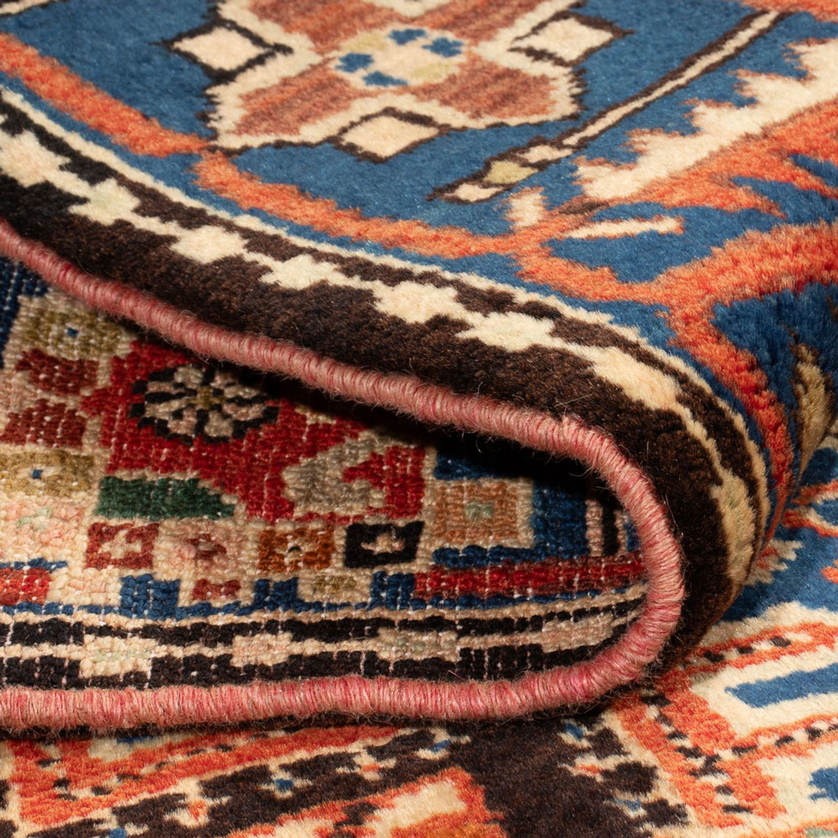 Perski dywan - Nomadyczny - 200 x 145 cm - niebieski