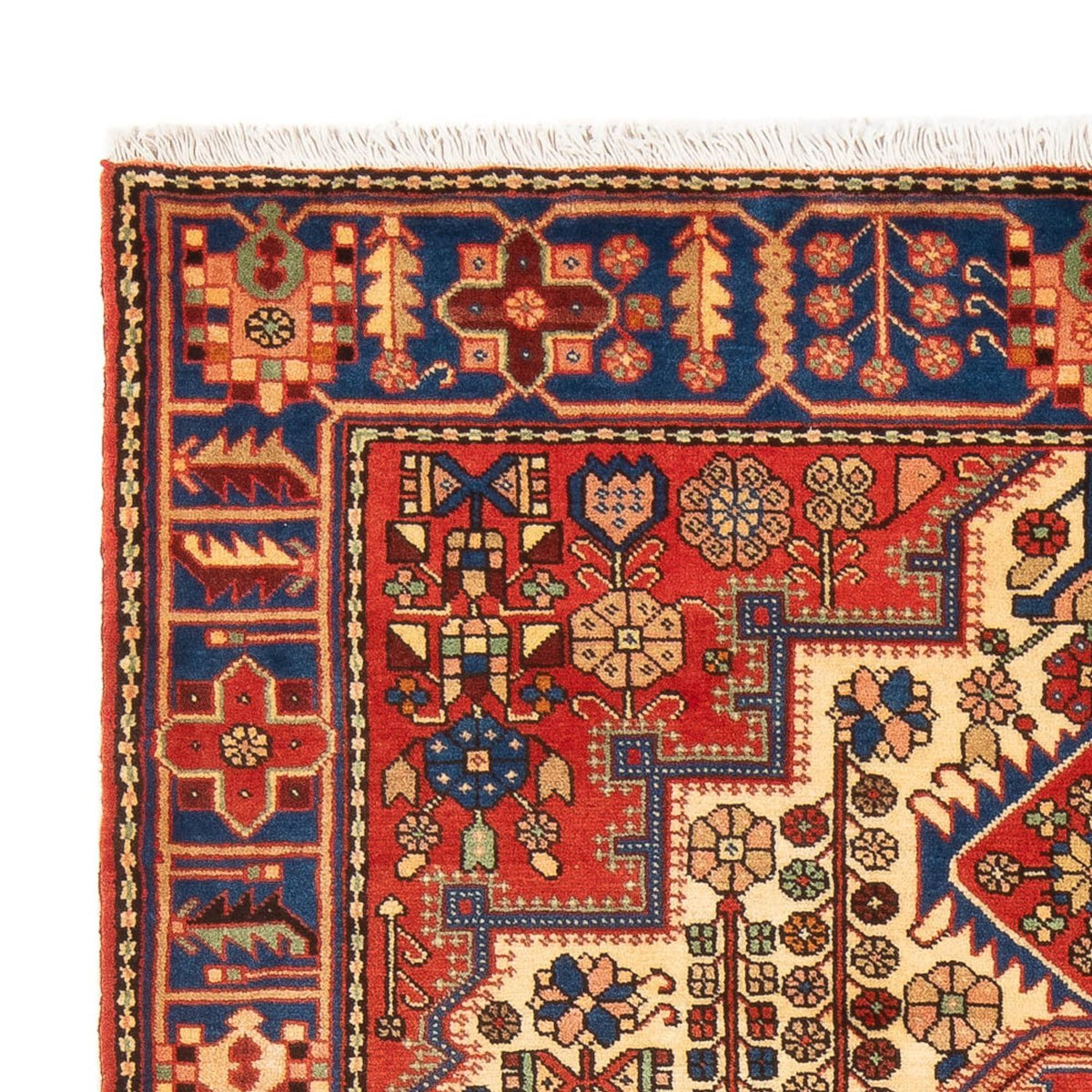 Perski dywan - Nomadyczny - 202 x 143 cm - czerwony