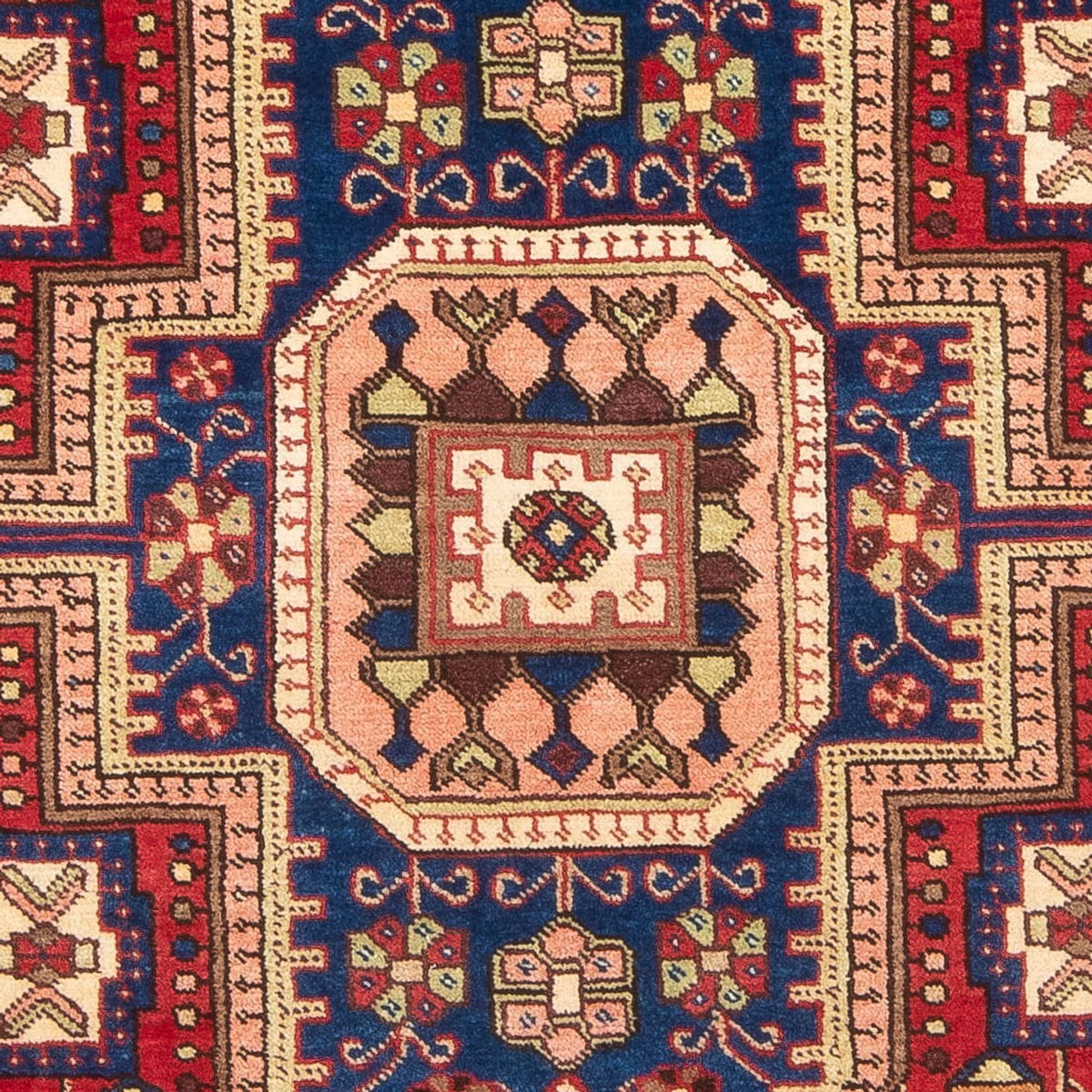 Perski dywan - Nomadyczny - 196 x 147 cm - niebieski