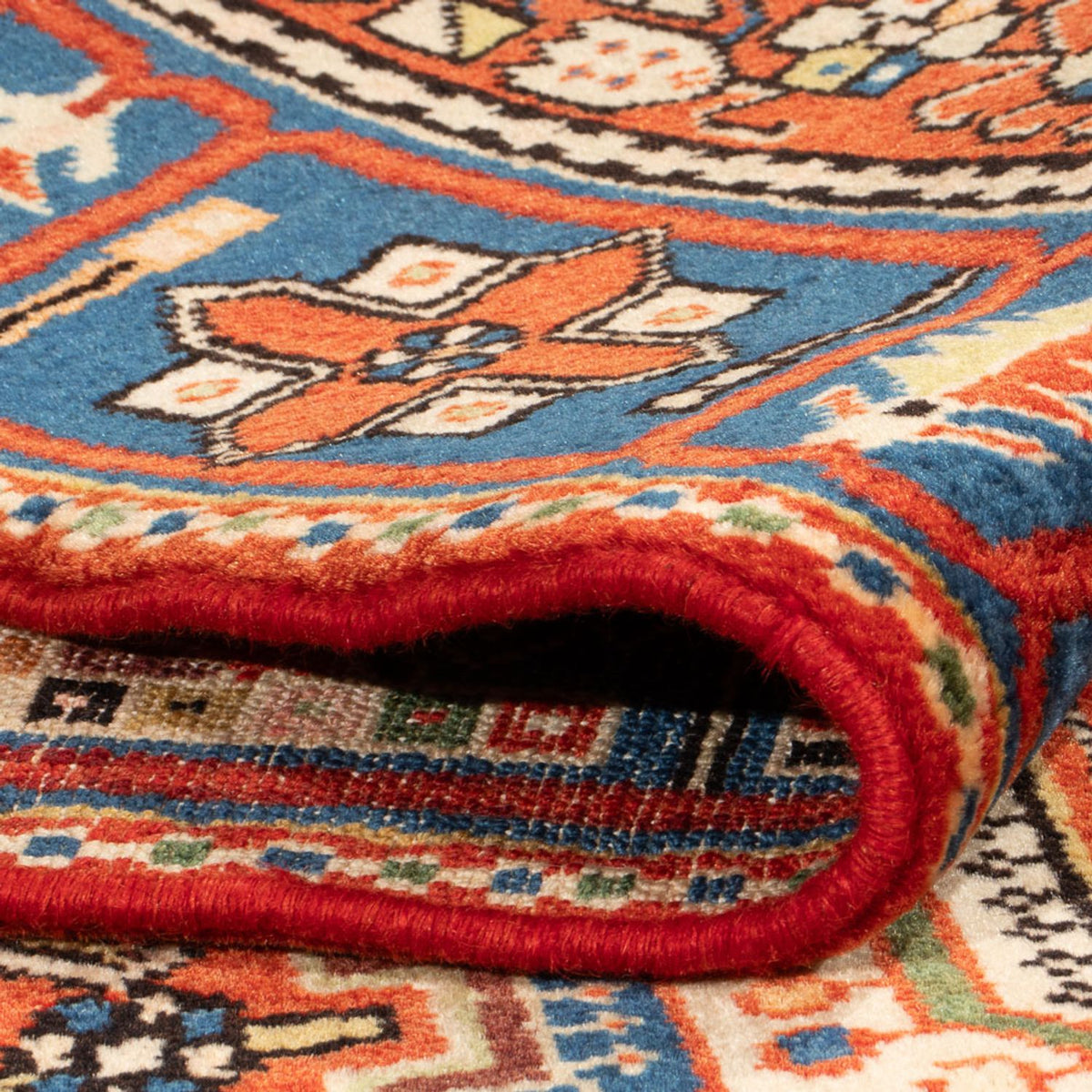 Perski dywan - Nomadyczny - 207 x 140 cm - niebieski