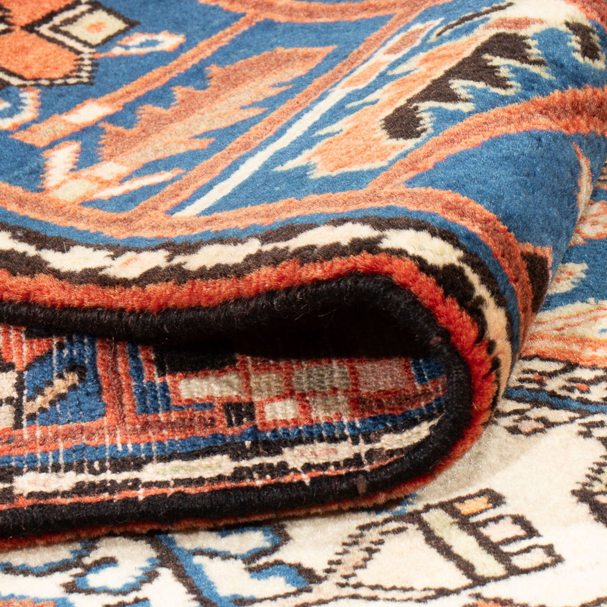 Perski dywan - Nomadyczny - 200 x 145 cm - niebieski