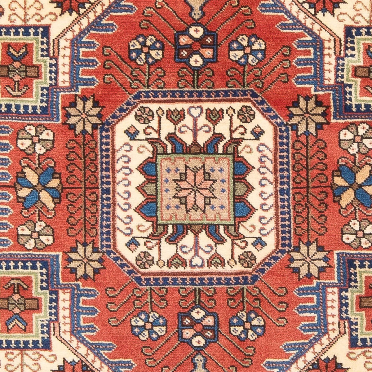 Perski dywan - Nomadyczny - 203 x 140 cm - czerwony