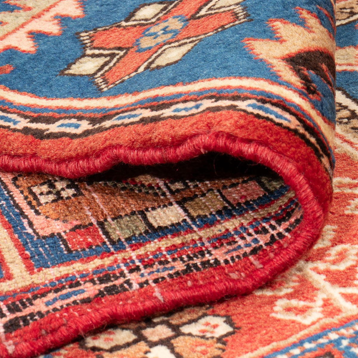 Perski dywan - Nomadyczny - 223 x 140 cm - czerwony