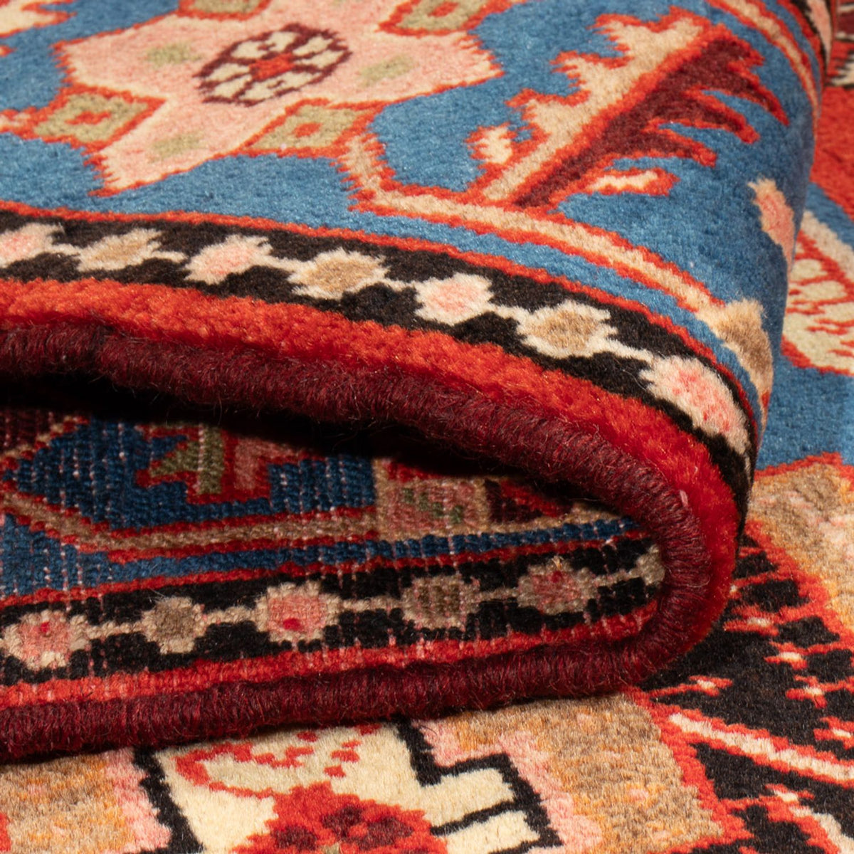 Perski dywan - Nomadyczny - 202 x 143 cm - niebieski