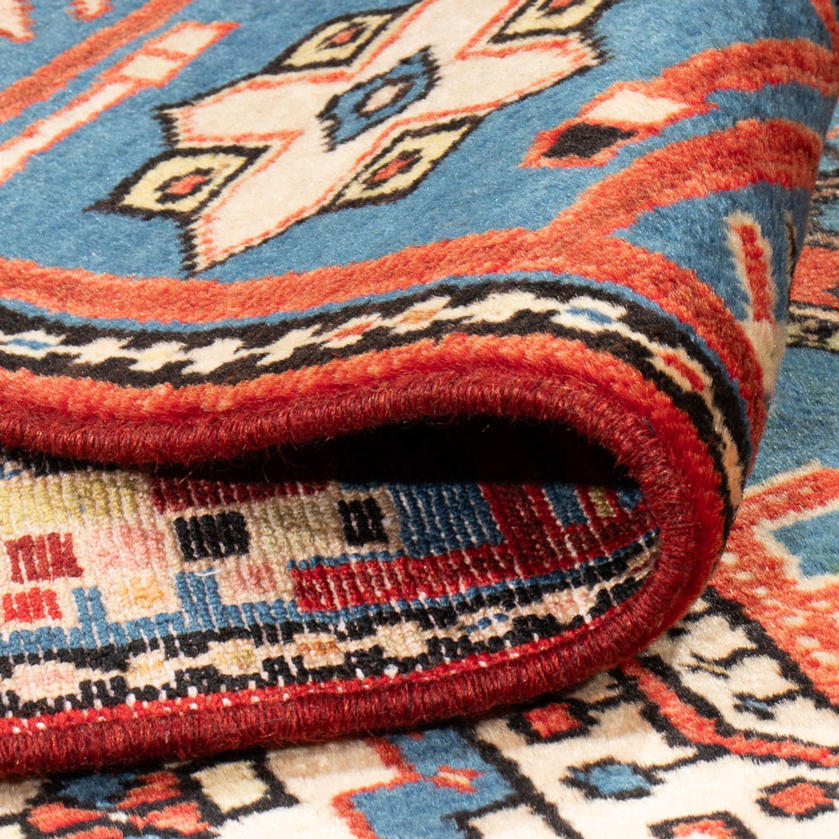 Perski dywan - Nomadyczny - 200 x 134 cm - niebieski