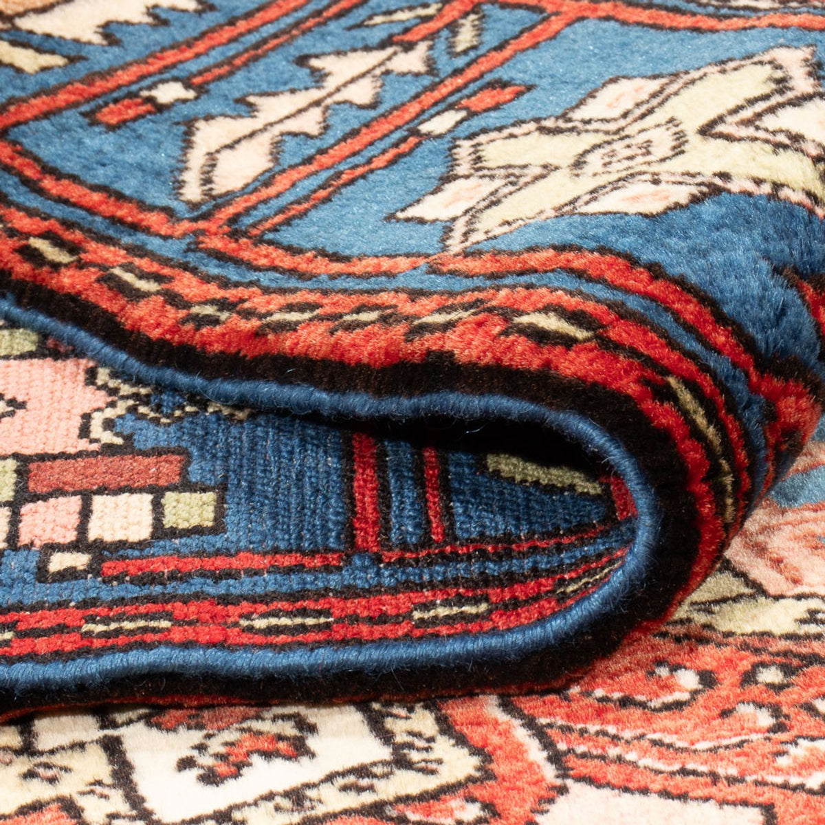 Perski dywan - Nomadyczny - 188 x 136 cm - niebieski