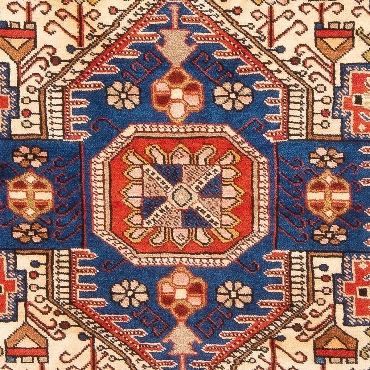 Perski dywan - Nomadyczny - 193 x 140 cm - niebieski