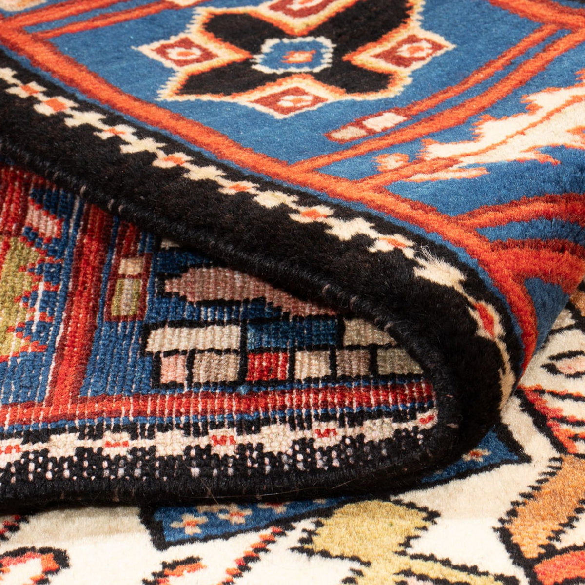 Perski dywan - Nomadyczny - 193 x 140 cm - niebieski