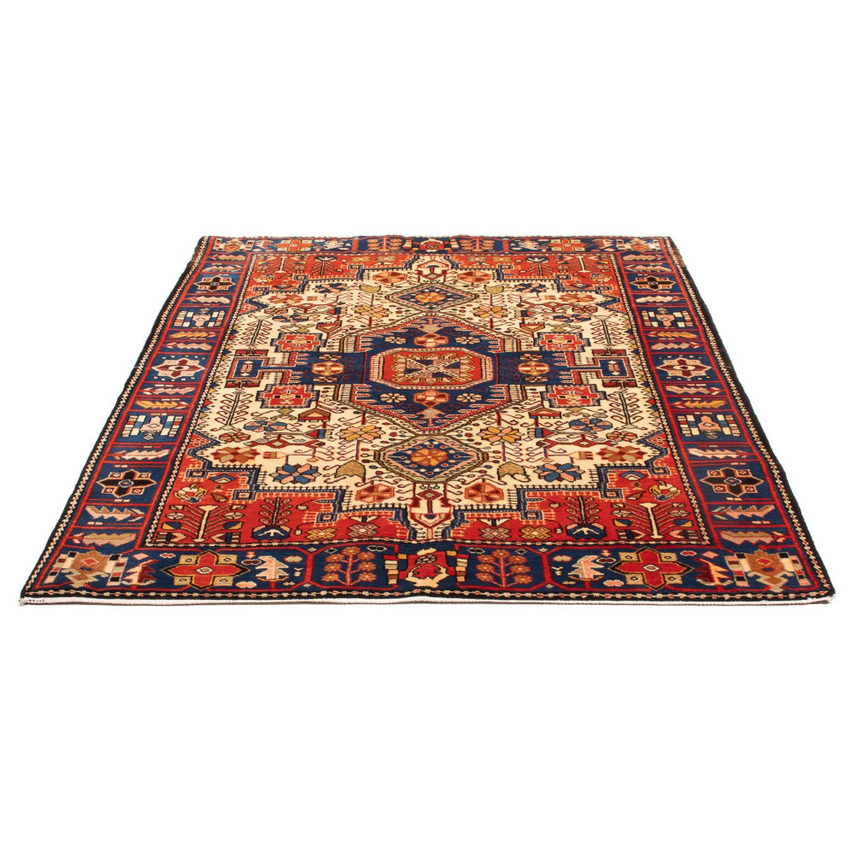 Perski dywan - Nomadyczny - 193 x 140 cm - niebieski