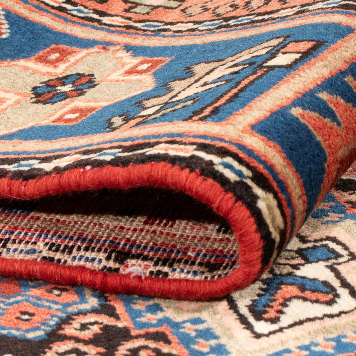 Perski dywan - Nomadyczny - 196 x 151 cm - niebieski