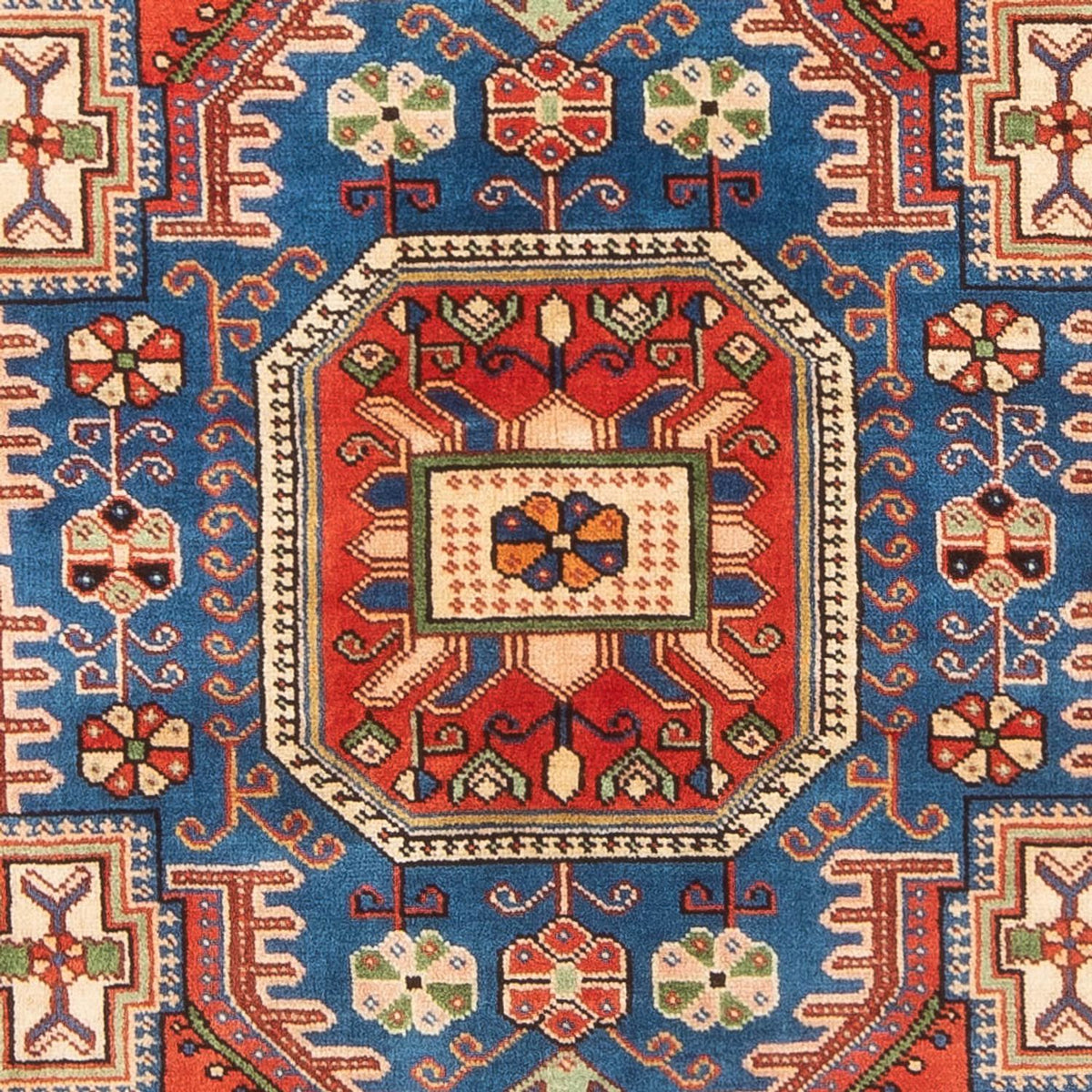 Perski dywan - Nomadyczny - 203 x 132 cm - niebieski