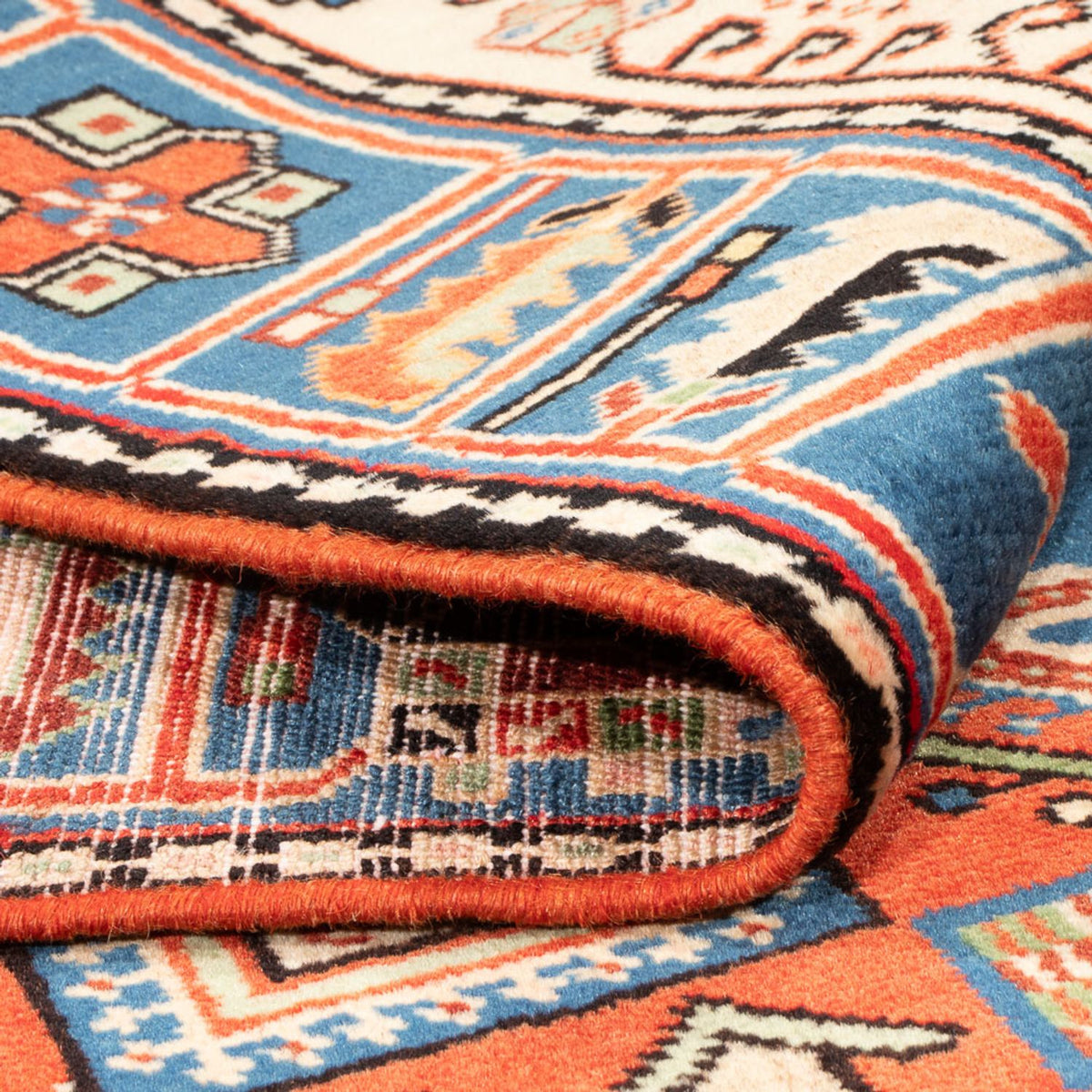 Perski dywan - Nomadyczny - 203 x 132 cm - niebieski