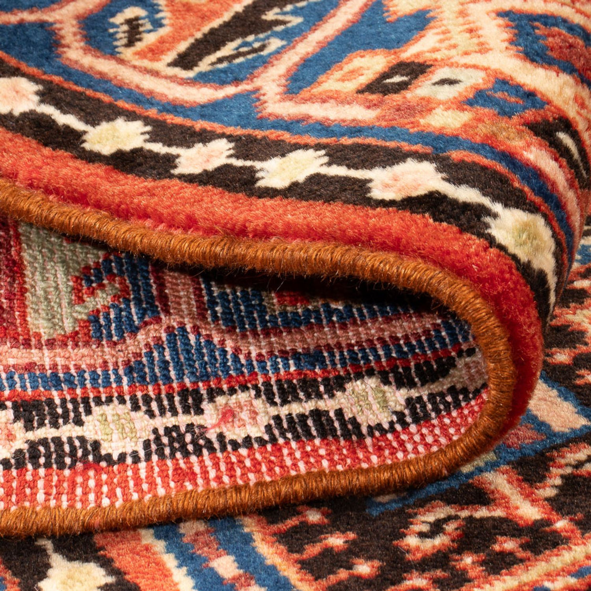 Perski dywan - Nomadyczny - 204 x 142 cm - niebieski