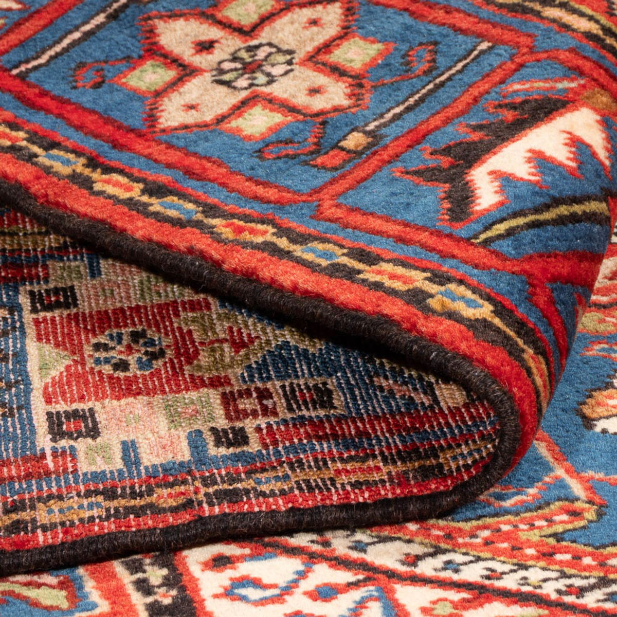 Perski dywan - Nomadyczny - 195 x 135 cm - niebieski