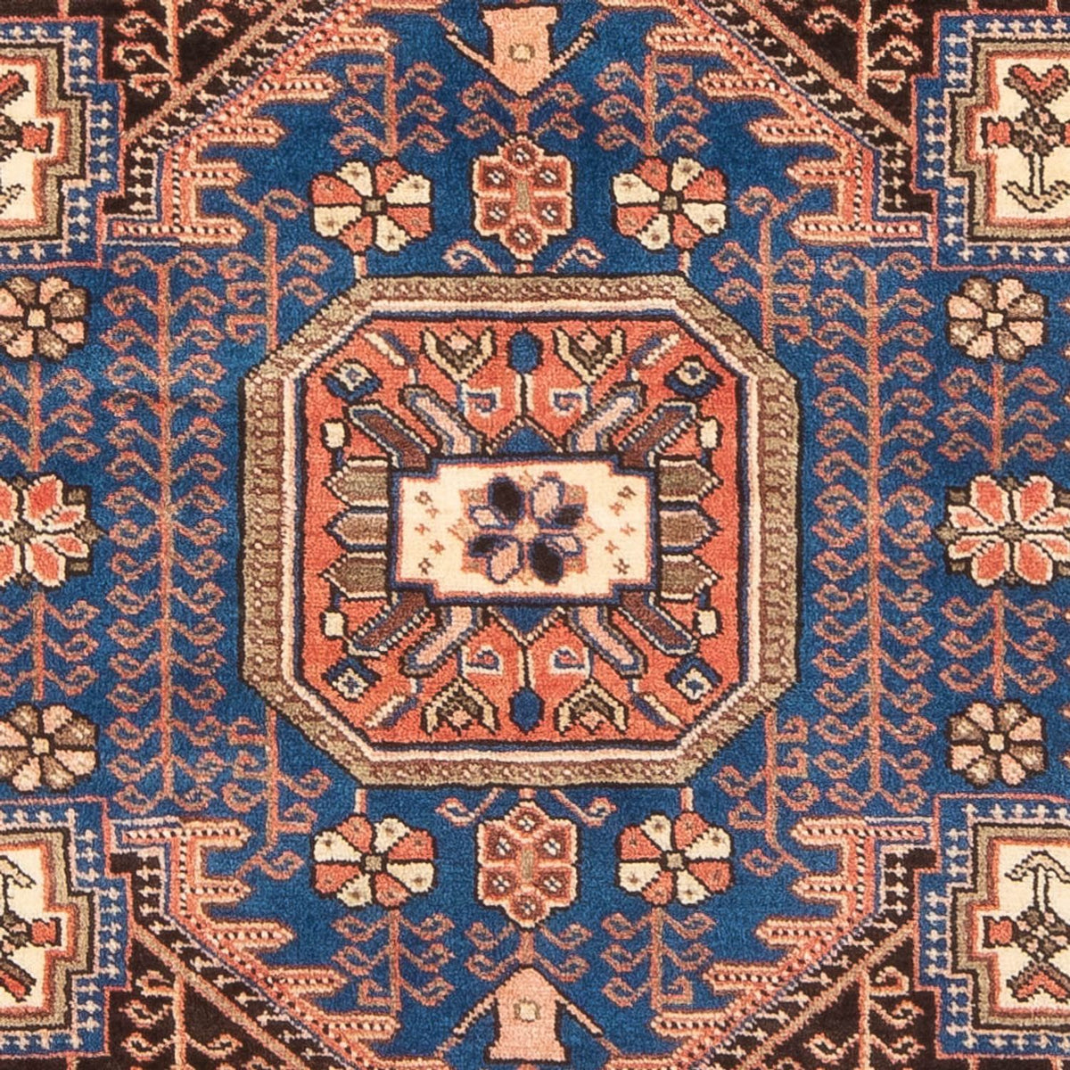 Perski dywan - Nomadyczny - 200 x 146 cm - niebieski