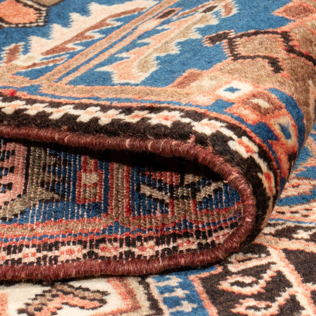 Perski dywan - Nomadyczny - 200 x 146 cm - niebieski