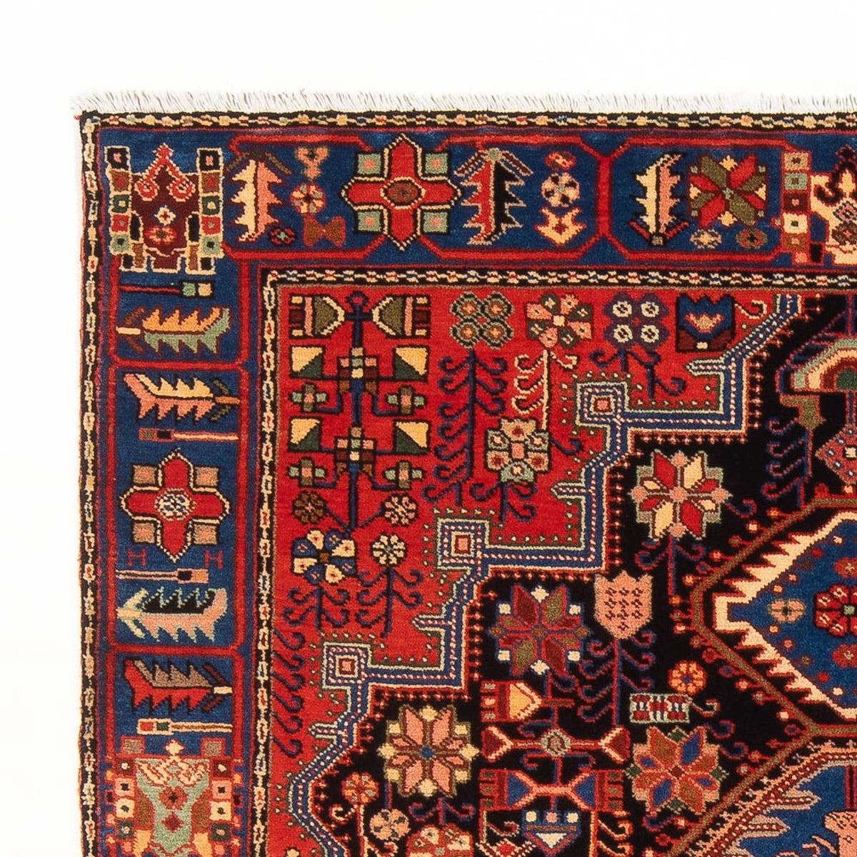 Perski dywan - Nomadyczny - 187 x 136 cm - bordowa czerwień