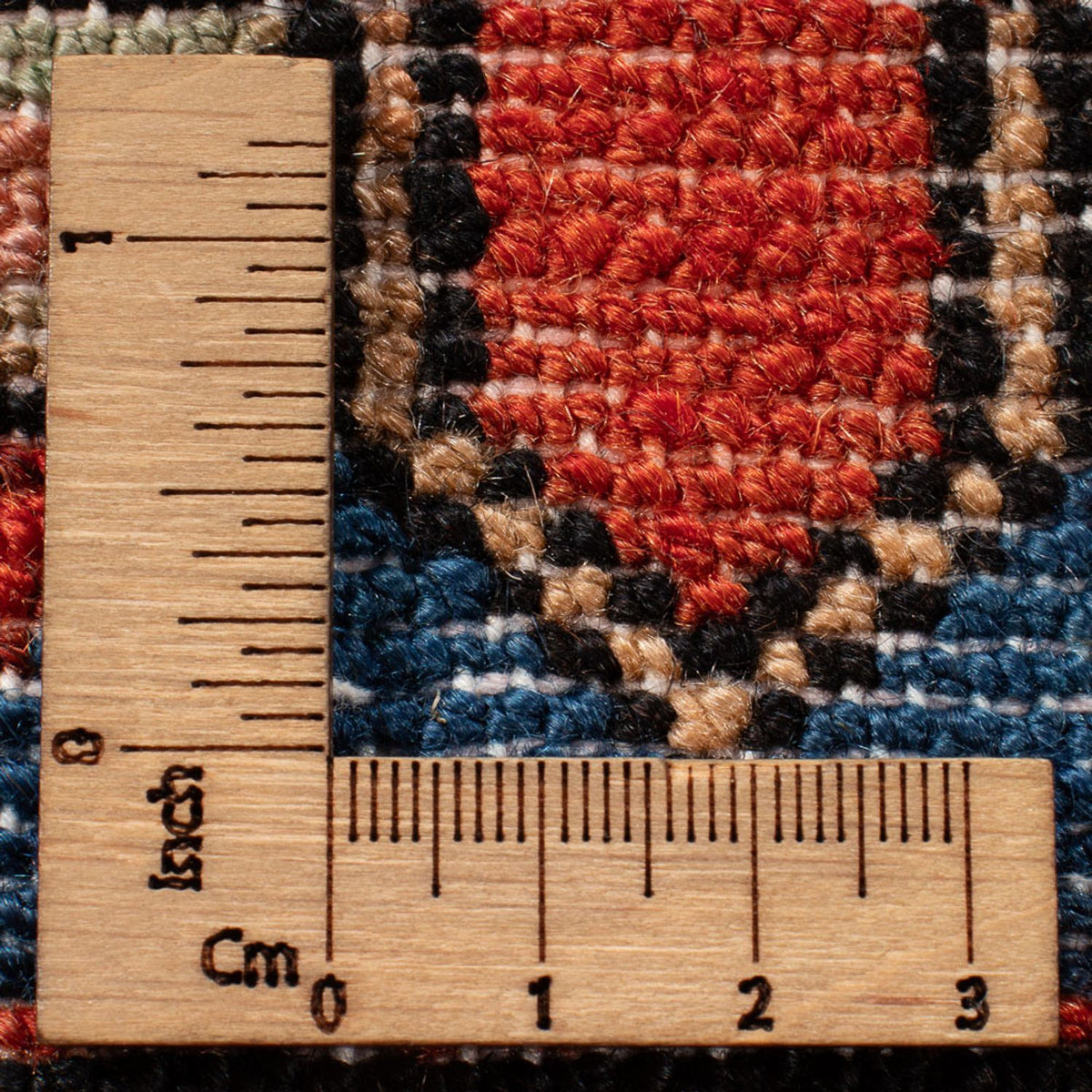 Perski dywan - Nomadyczny - 187 x 136 cm - bordowa czerwień