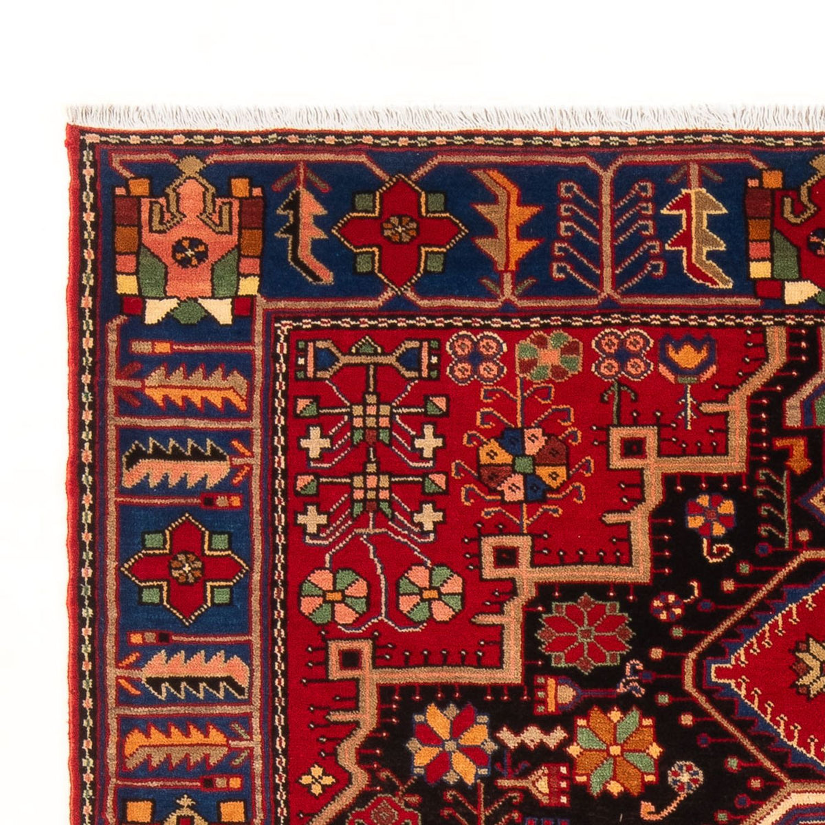 Perski dywan - Nomadyczny - 200 x 147 cm - bordowa czerwień