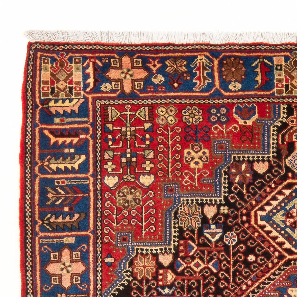 Perski dywan - Nomadyczny - 206 x 146 cm - bordowa czerwień