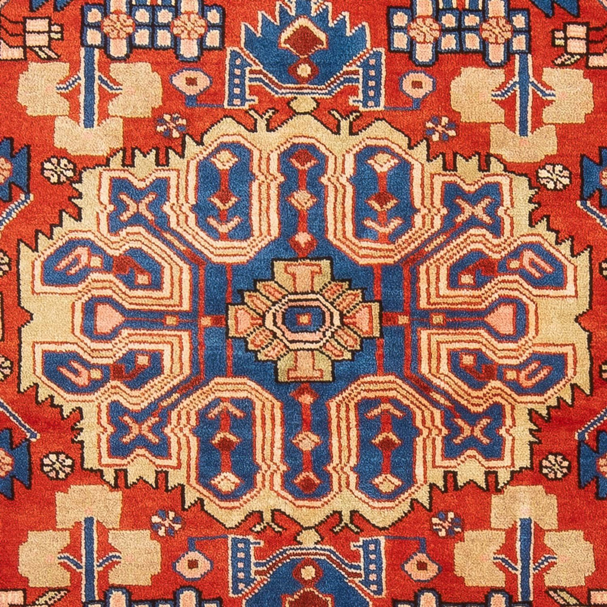 Perski dywan - Nomadyczny - 201 x 149 cm - czerwony