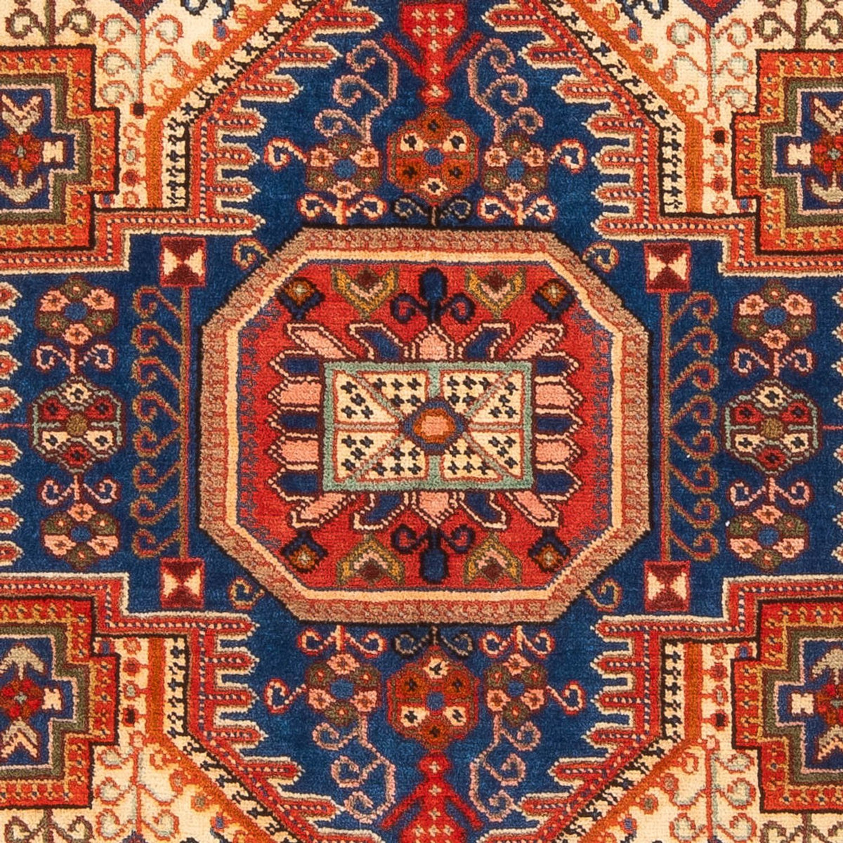 Perski dywan - Nomadyczny - 207 x 147 cm - jasny beż