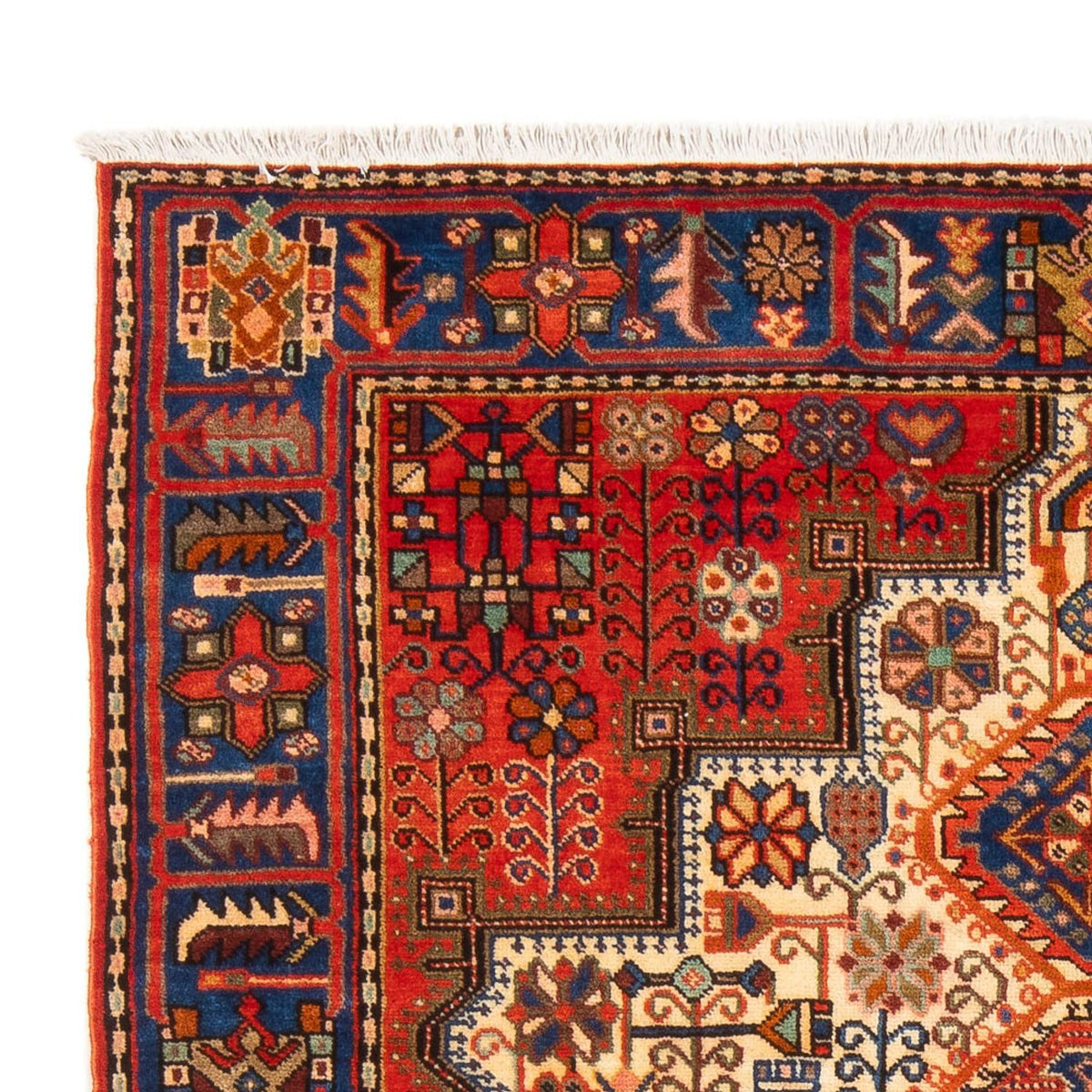 Perski dywan - Nomadyczny - 207 x 147 cm - jasny beż