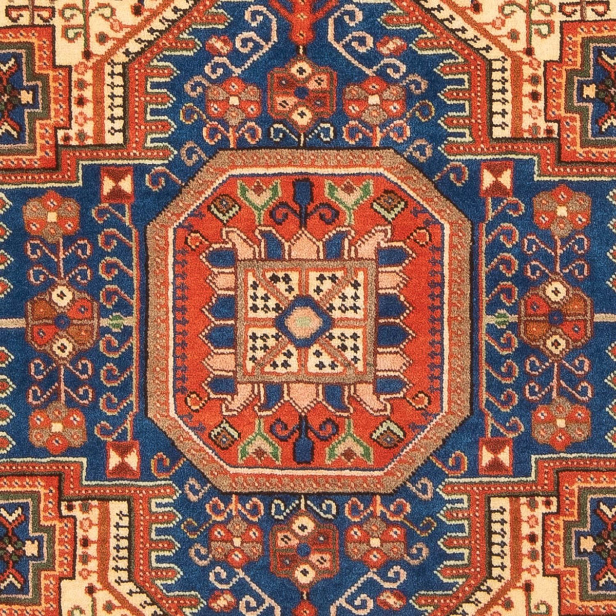 Perski dywan - Nomadyczny - 198 x 147 cm - jasny beż