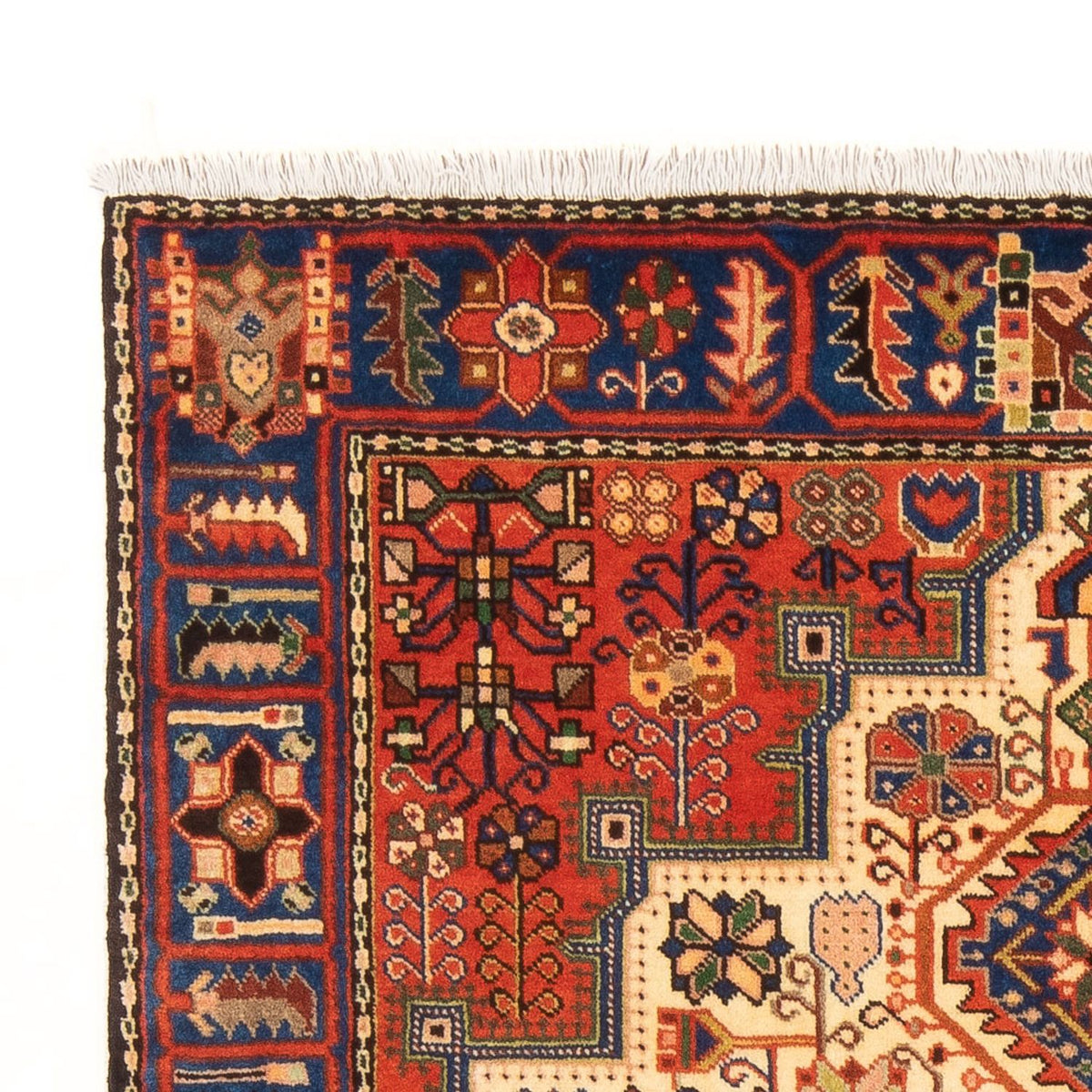 Perski dywan - Nomadyczny - 198 x 147 cm - jasny beż