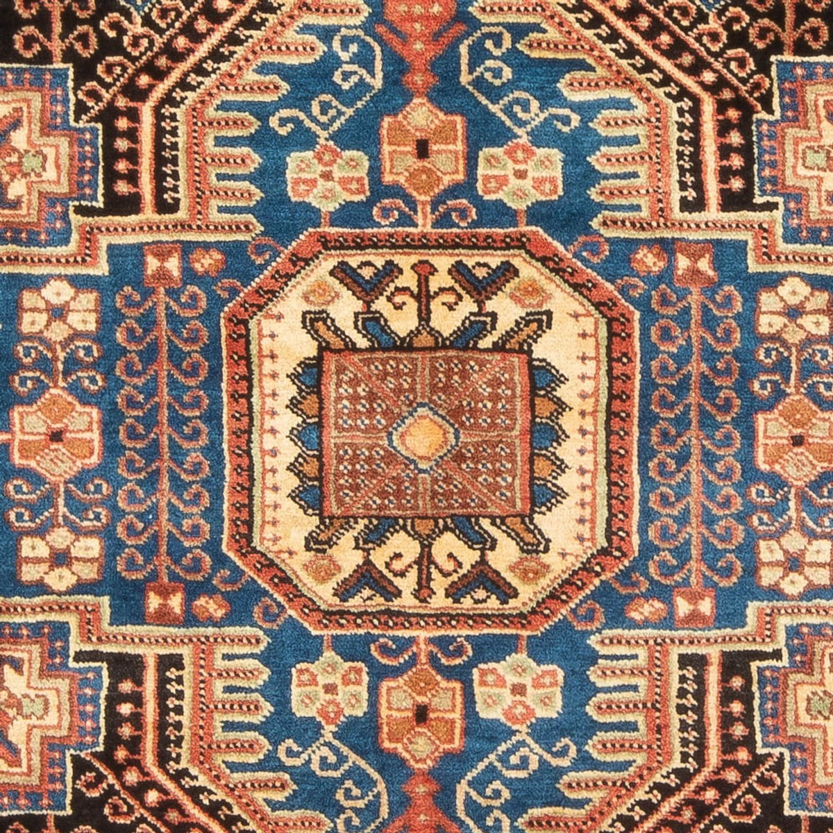 Perski dywan - Nomadyczny - 188 x 156 cm - ciemnoniebieski