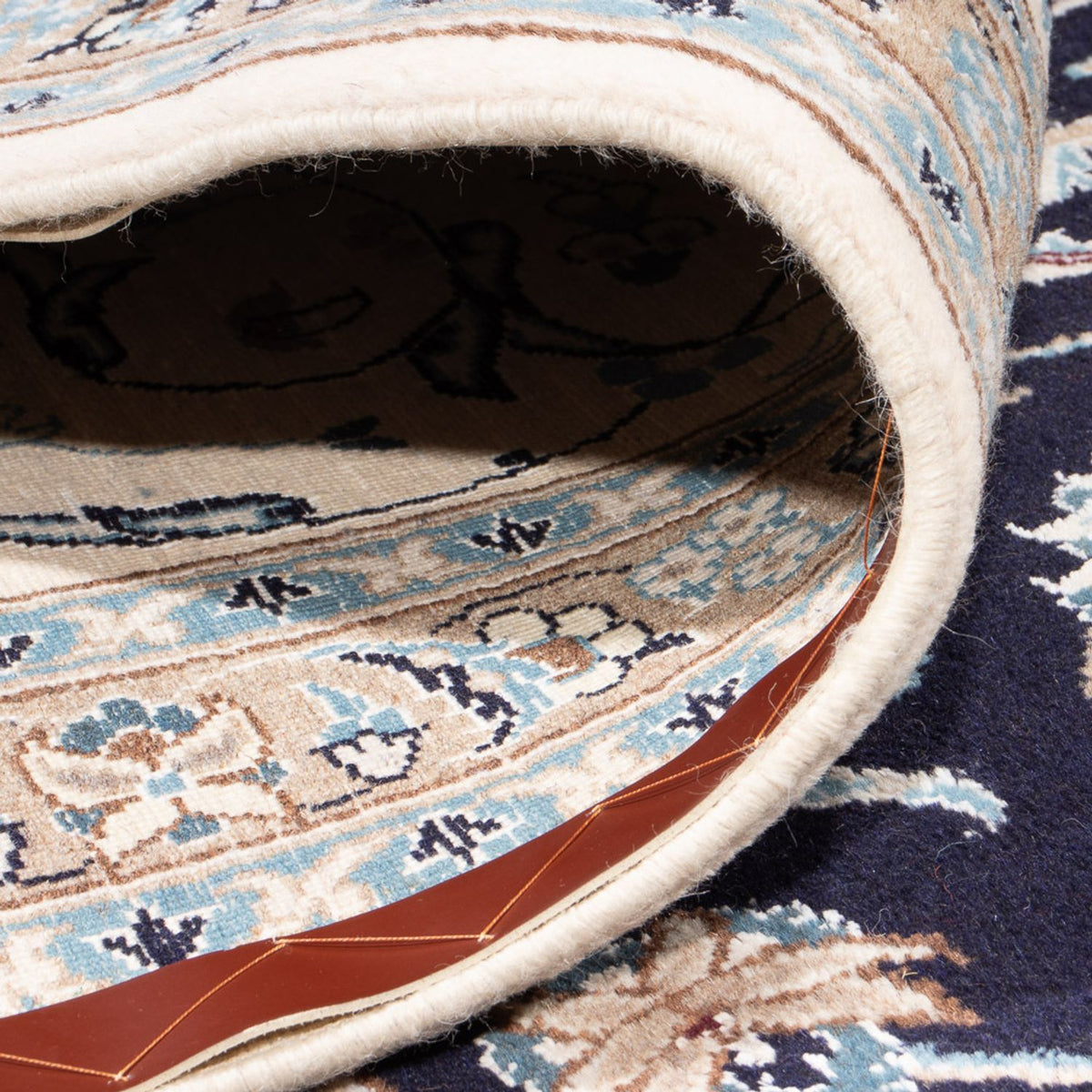 Dywan perski - Nain - 398 x 302 cm - ciemnoniebieski